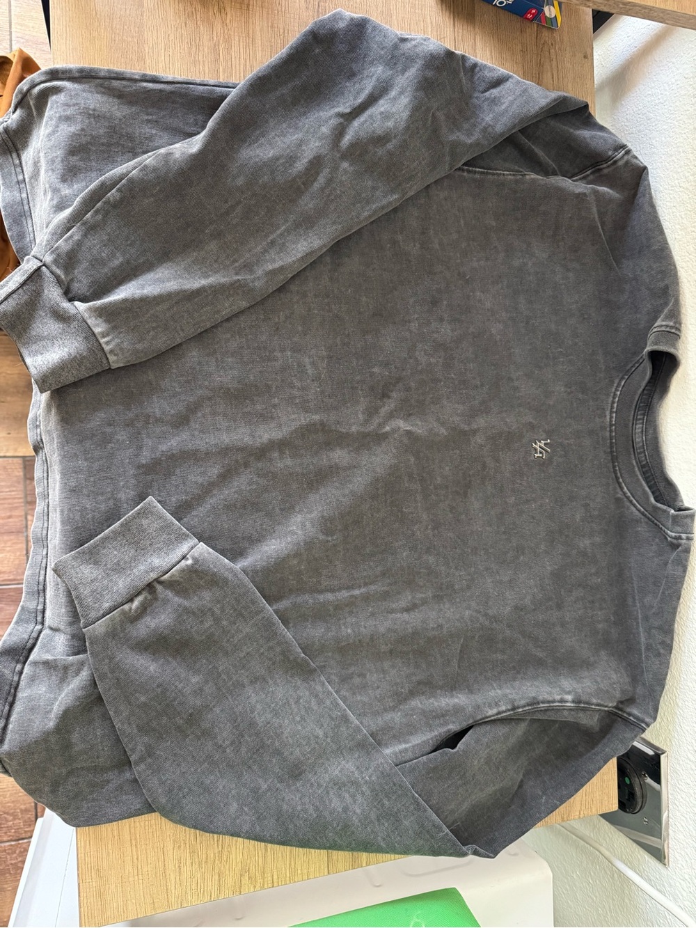 YoungLA Washed Charcoal Gray Long Sleeve